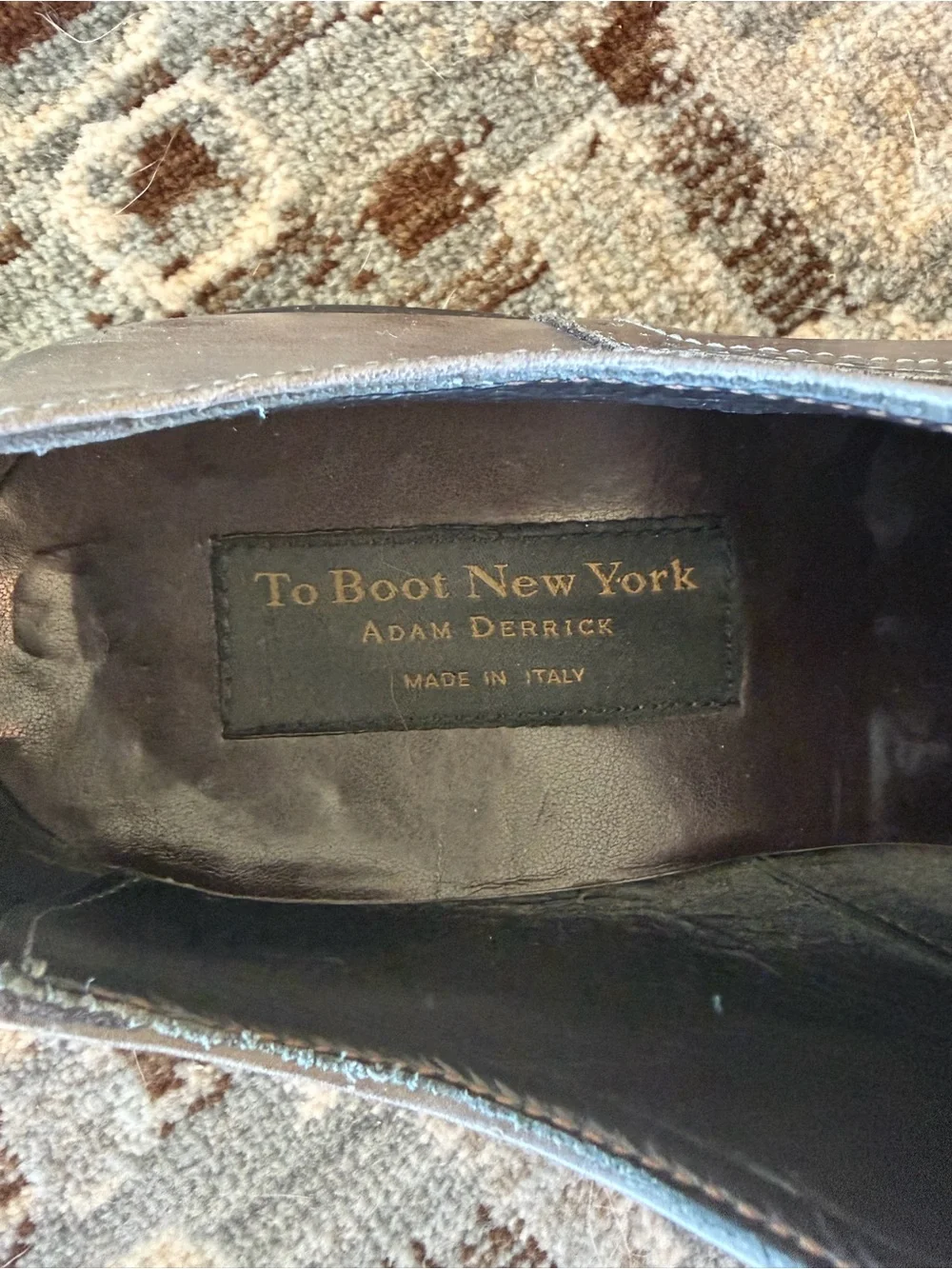 To Boot Gray Leather Wingtip Oxfords